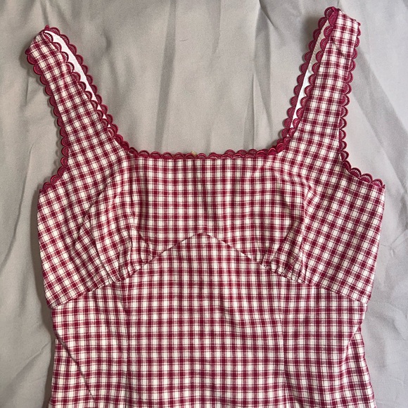 BRAND NEW WITH TAGS! RIHOAS Crimson and Ivory Dress - Picture 5 of 8